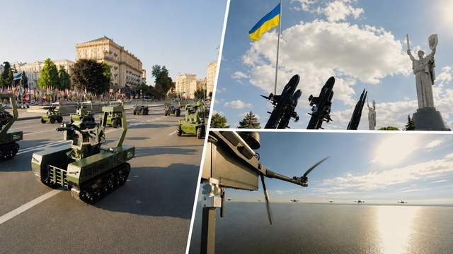 На День Незалежності у Києві показали українські безпілотні системи (відео)