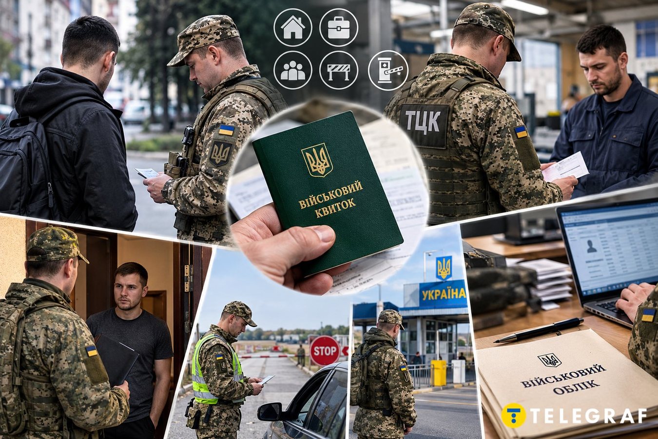 ТЦК шукатимуть військовозобов'язаних у шести основних місцях