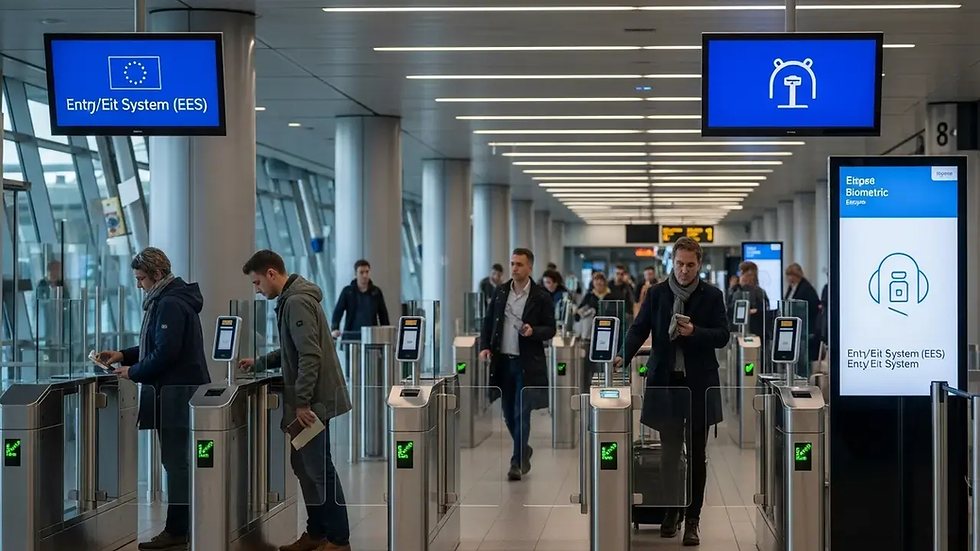 Біометрія на кордоні ЄС розтягнула пікові черги