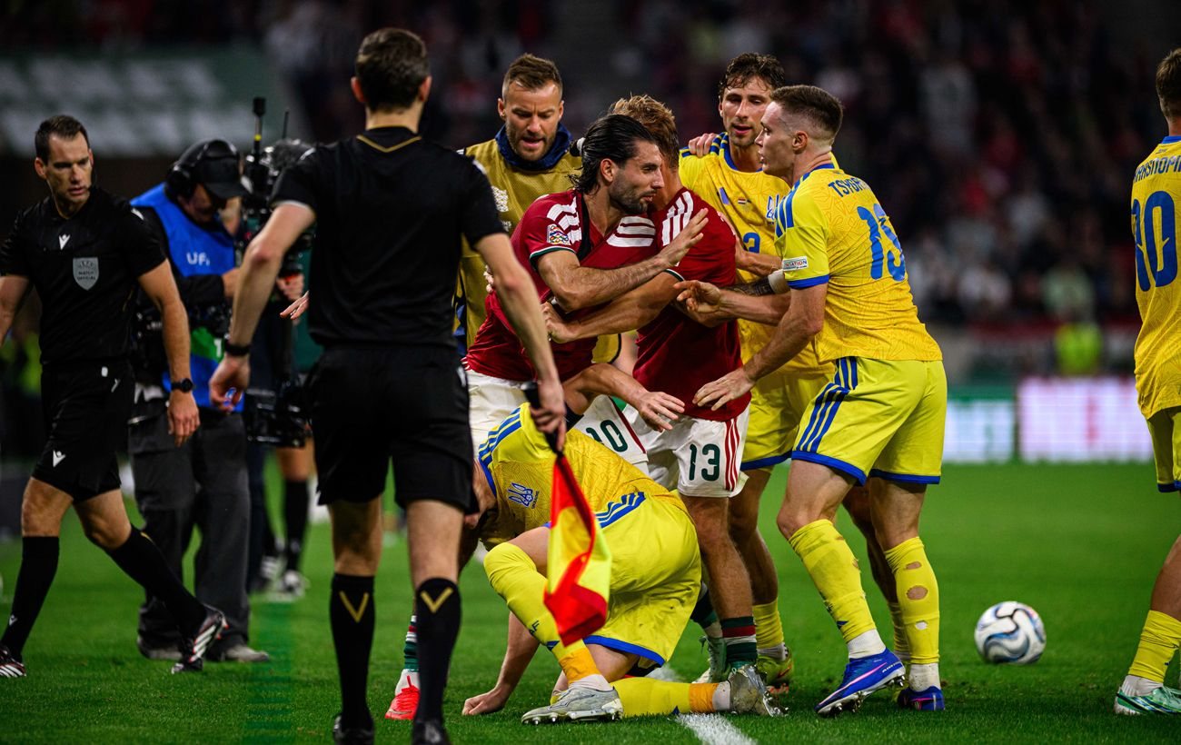 Перемога України над Угорщиною у Лізі націй затьмарена сутичкою з тренерським штабом